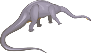 Diplodocus Leaning Down Clip Art